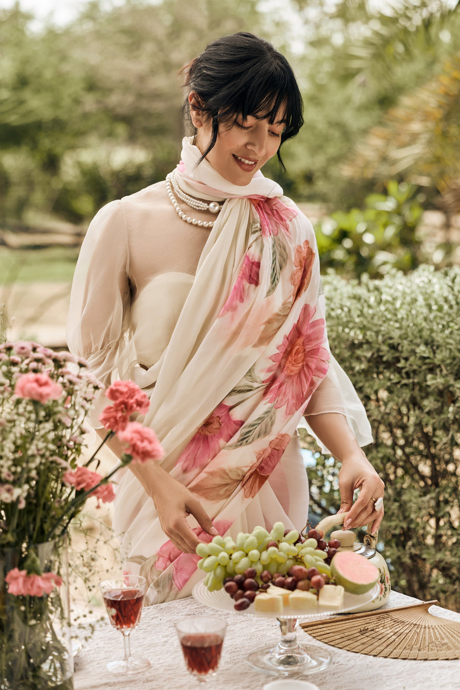 Vera White Saree - Studio 113 Indian designer saree for women