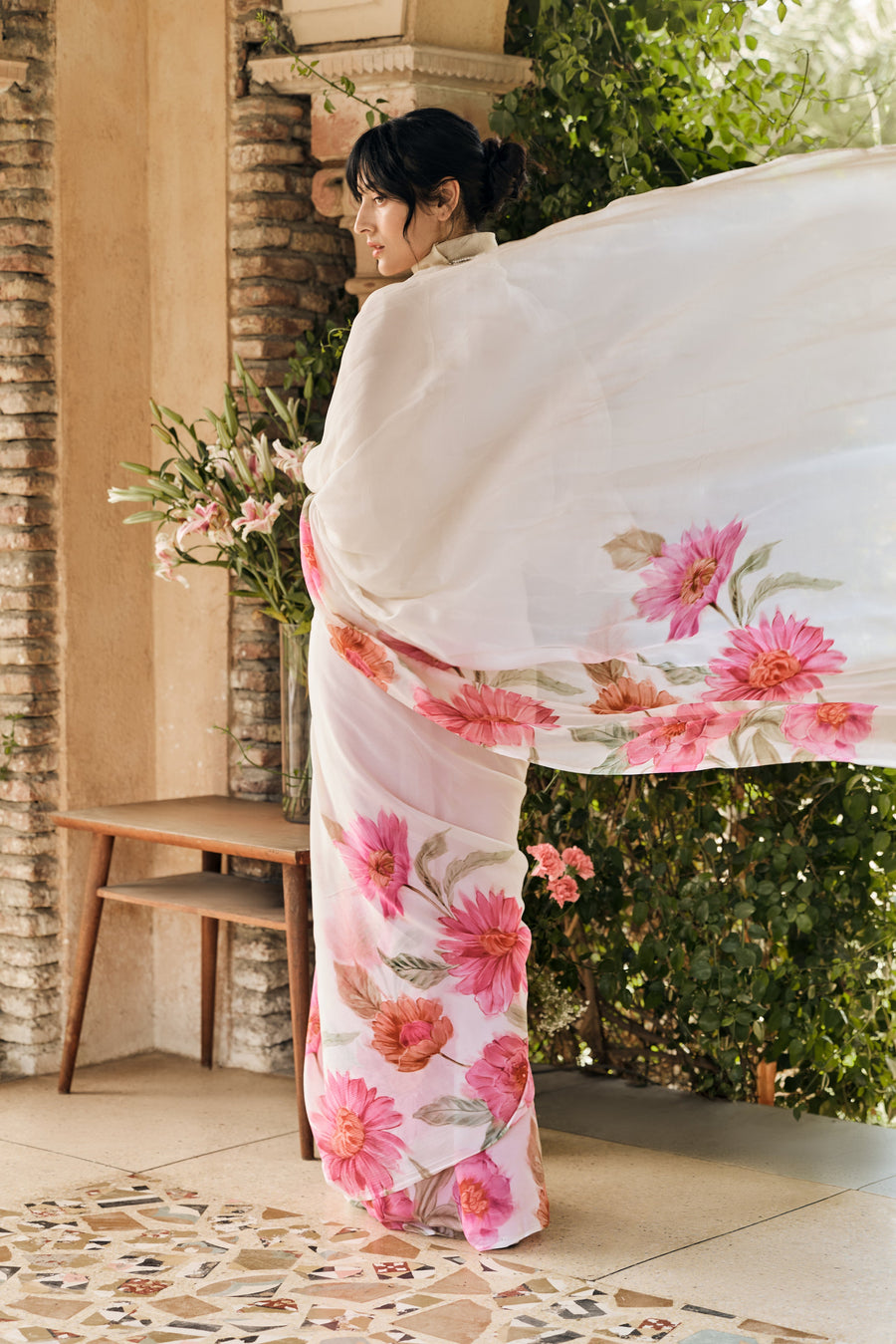 Vera White Saree - Studio 113 Indian designer saree for women
