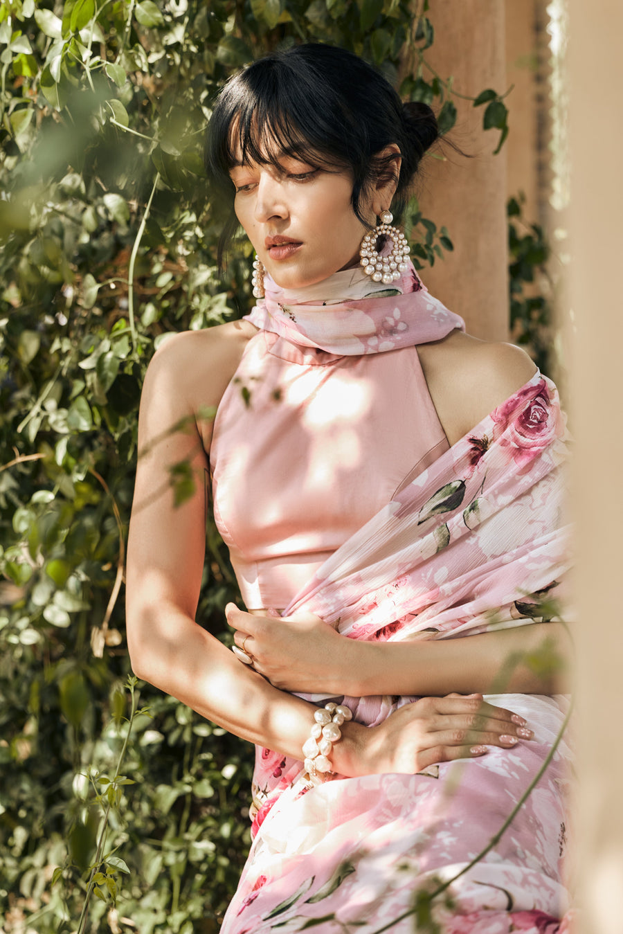 Veronica Blossom Pink Saree - Studio 113 Indian designer saree for women