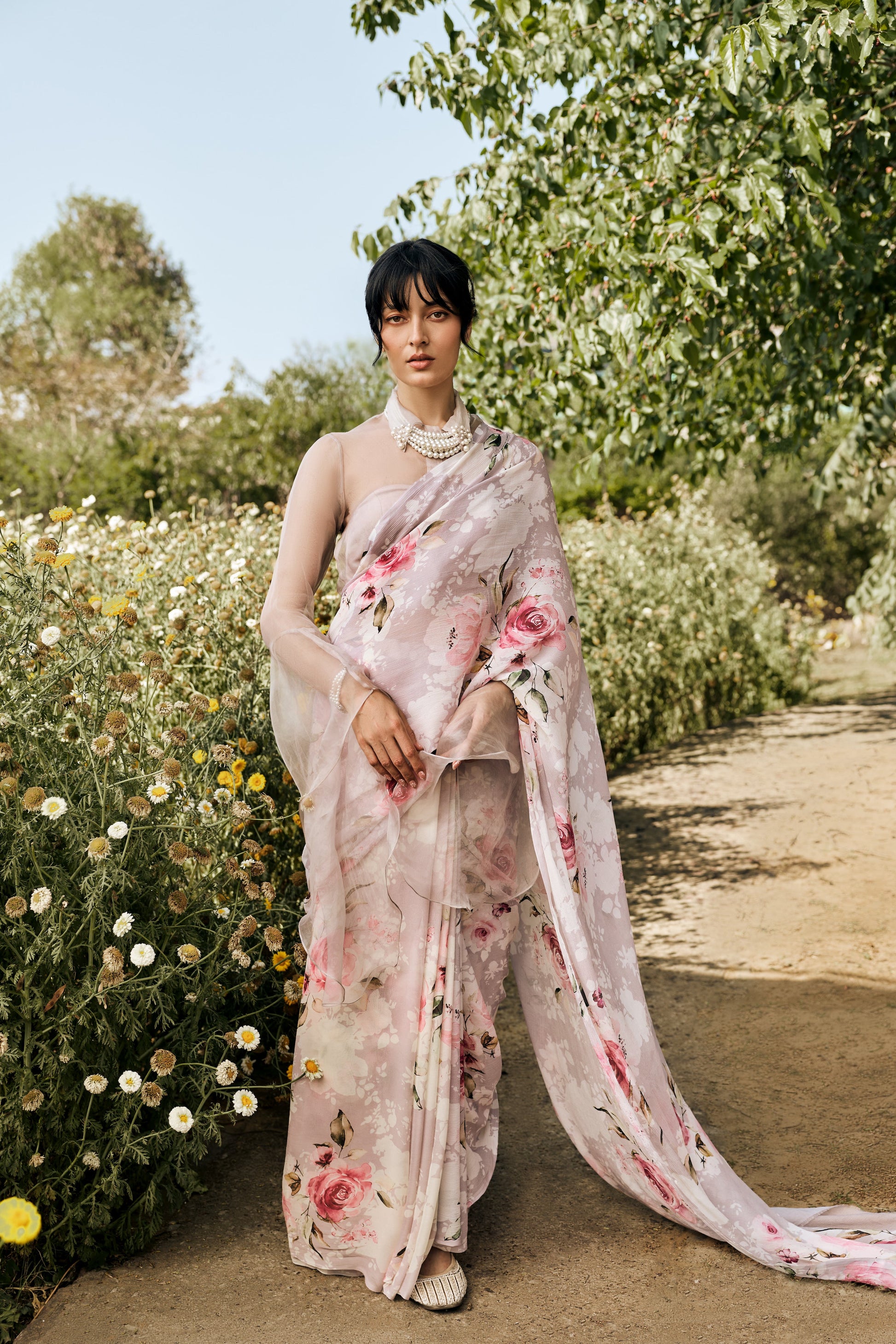 Veronica Lavendar Saree - Studio 113 Indian designer saree for women