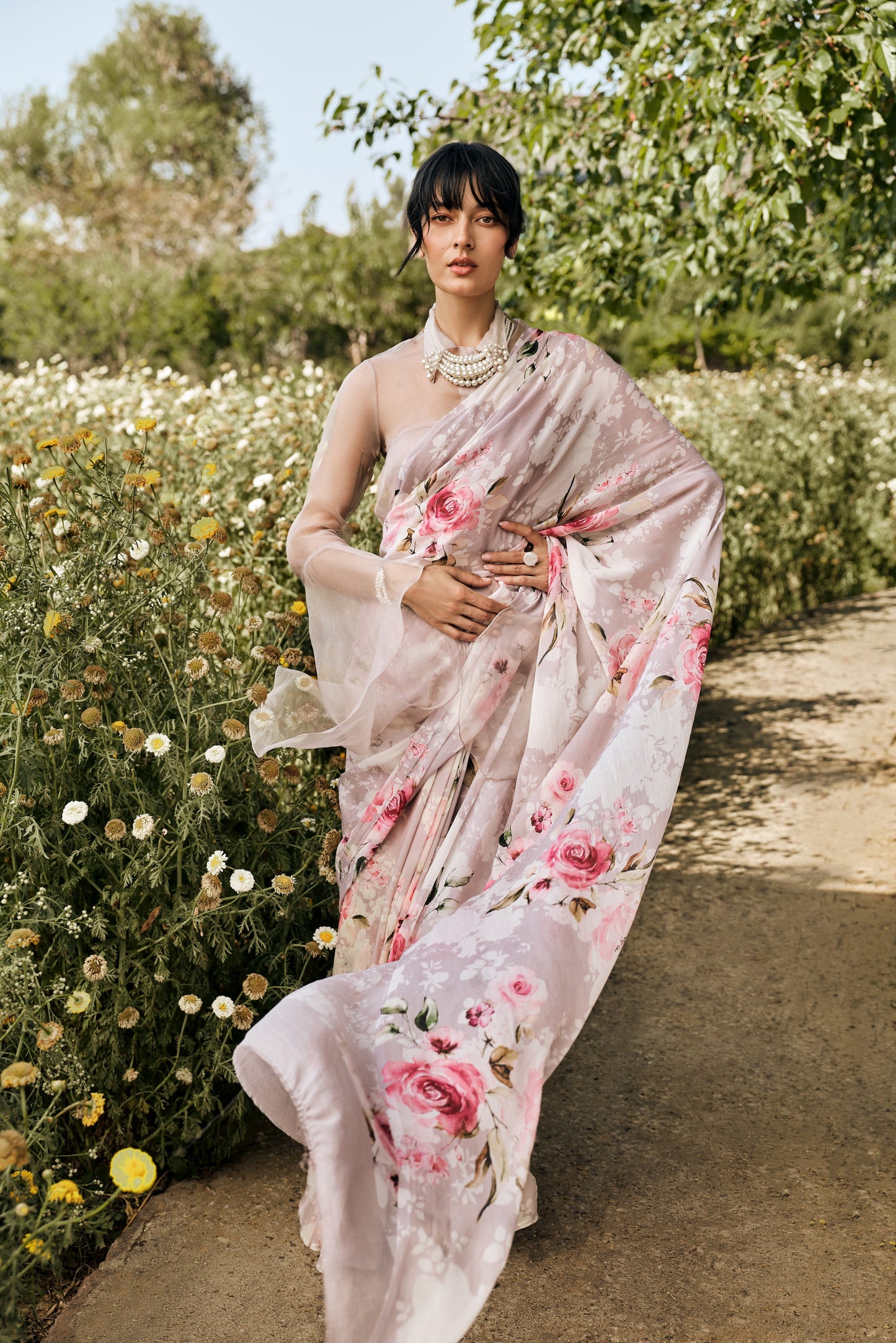 Veronica Lavendar Saree - Studio 113 Indian designer saree for women