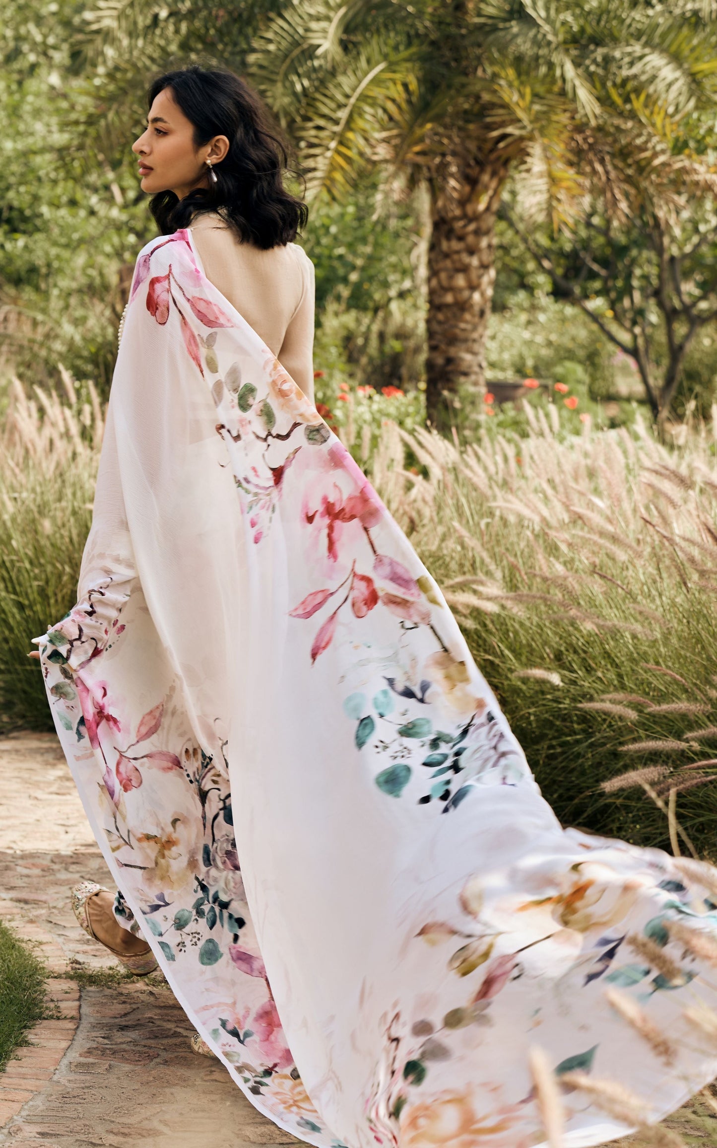 Julie White Saree - Studio 113 Indian designer saree for women
